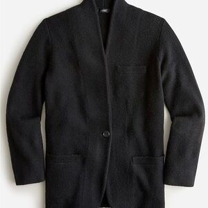 J. Crew Cocoon sweater-blazer - black